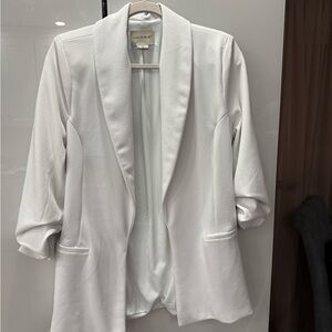 Sporty White Suit Jacket